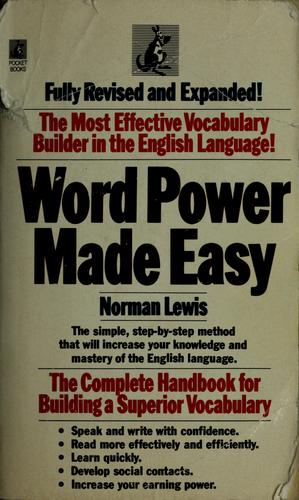 Lewis, Norman: Word power made easy (1979, Pocket Books, Pocket)
