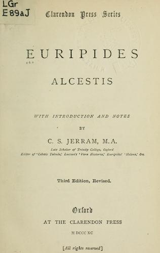 Euripides: Alcestis (Ancient Greek language, 1890, Clarendon Press)