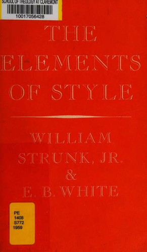 The Elements of Style (Paperback, 1960, Macmillan Company)