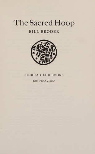 Bill Broder: The sacred hoop (1992, Sierra Club Books)