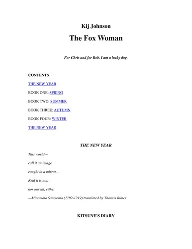 The fox woman (2001, Tor)