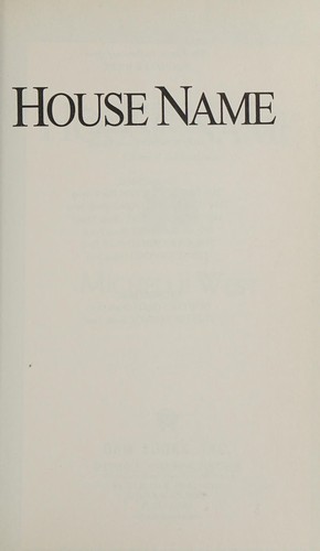 Michelle Sagara West: House name (2011, DAW Books)