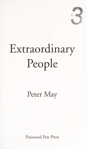 Peter May: Extraordinary people (Poison Pen Press)