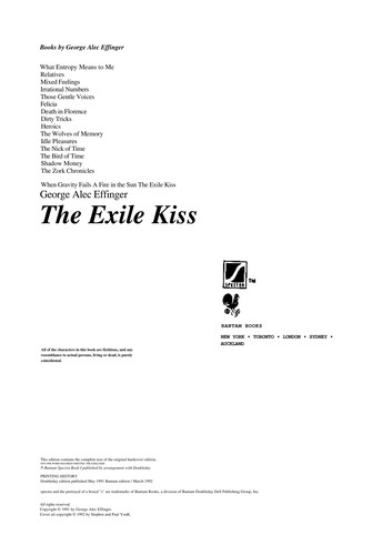 Exile Kiss, The (Paperback, 1992, Spectra)