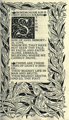 Alfred Lord Tennyson: In memoriam (1900, [Hacon and Ricketts])