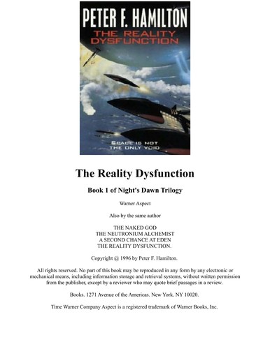 The reality dysfunction (1996, Warner Books)