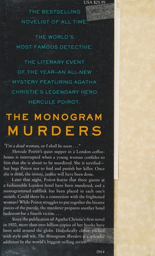 Sophie Hannah: The monogram murders (2014)