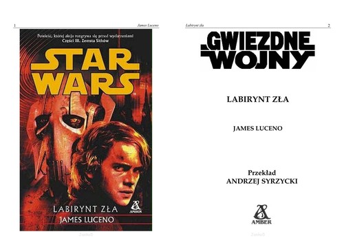 James Luceno: Labirynt z¿a (Polish language, 2005, Amber)