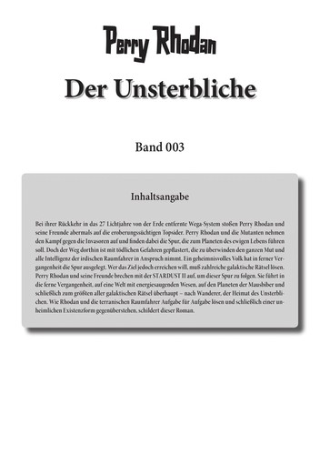 William Voltz: Der Unsterbliche (German language, 1981, Moewig)