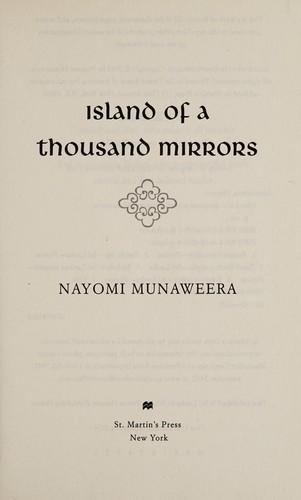 Nayomi Munaweera: Island of a thousand mirrors (2014)