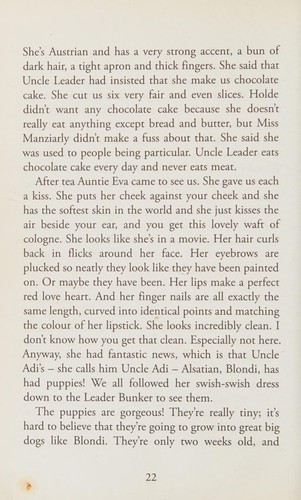 Emma Craigie: Chocolate cake with Hitler (2010, Short Books)