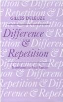 Gilles Deleuze: Difference and Repetition (Athlone Contemporary European Thinkers) (Hardcover, 2001, Athlone Press)