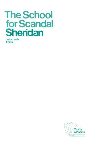 Richard Brinsley Sheridan: The school for scandal (1986, H. Davidson)