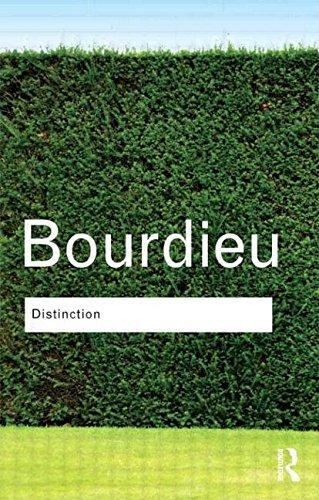 Pierre Bourdieu: Distinction (1986)