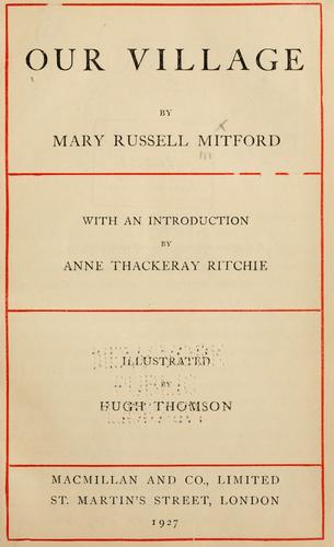 Mary Russell Mitford: Our village (1902, Macmillan)