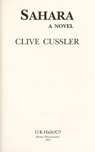 Clive Cussler: Sahara (1993, G.K. Hall)