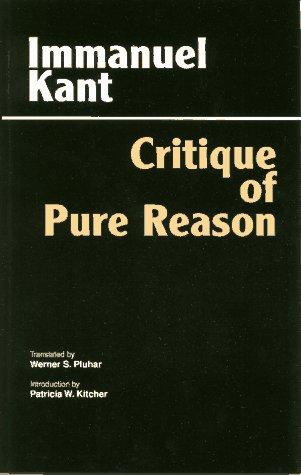 Critique of pure reason (1996, Hackett Pub. Co.)