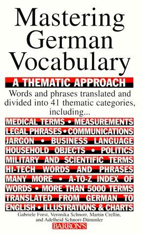 Mastering German Vocabulary (Paperback, 1995, Barron's Educational Series)