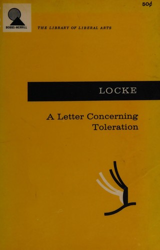 John Locke: A letter concerning toleration (1955, Bobbs-Merrill)