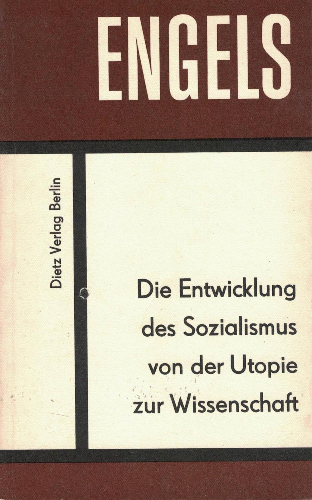 Die Entwicklung des Sozialismus von der Utopie zur Wissenschaft (German language, 1969, Karl Dietz Verlag Berlin)