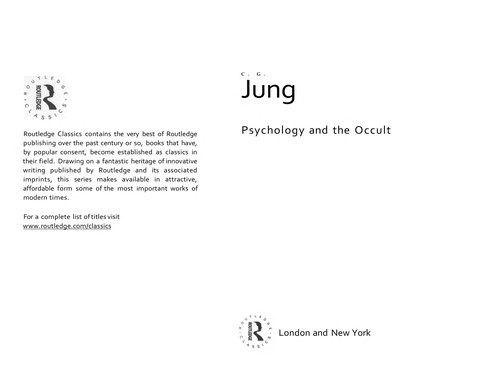 Carl Jung: Psychology and the occult (2008, Routledge)