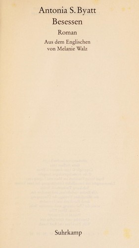 A. S. Byatt: Besessen (German language, 1994, Insel Verlag)