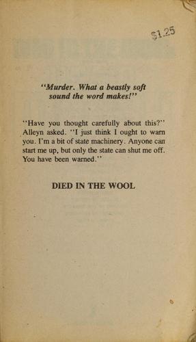 Ngaio Marsh: Died In The Wool (Paperback, 1981, Jove)