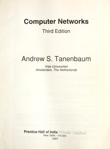 Andrew S. Tanenbaum: Computer networks (1996, Prentice Hall of India Private Ltd.)