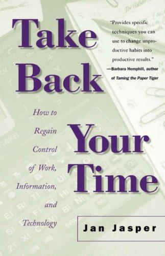 Jan Jasper: Take Back Your Time (Paperback, 1999, St. Martin's Griffin)