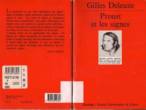 Gilles Deleuze: Proust et les signes (French language, 2003, Presses universitaires de France)