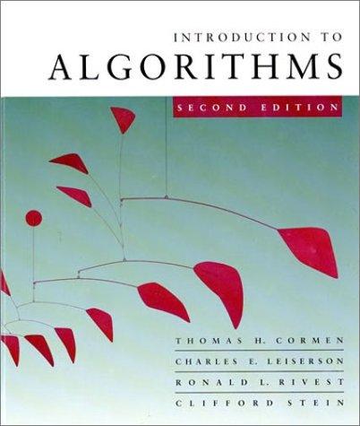 Introduction to algorithms (2001, MIT Press)
