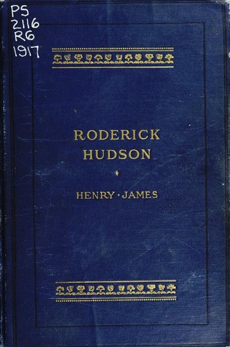 Henry James: Roderick Hudson (1917, Houghton, Mifflin company)