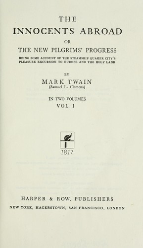 Mark Twain: The innocents abroad (1911, Harper & Brothers)