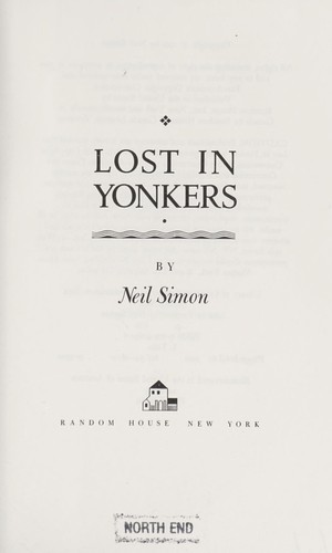 Neil Simon: Lost in Yonkers (1991, Random House)