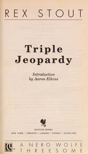 Triple Jeopardy (Rex Stout Library) (Paperback, 1993, Crimeline)