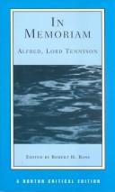 Alfred Lord Tennyson: In memoriam (1973, Norton)