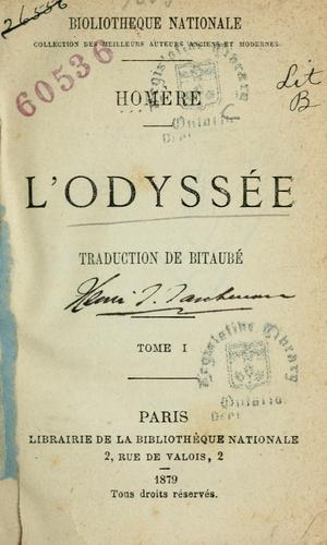 Homer: L' odyssée (French language, 1879, Librairie de la Bibliothèque Nationale)