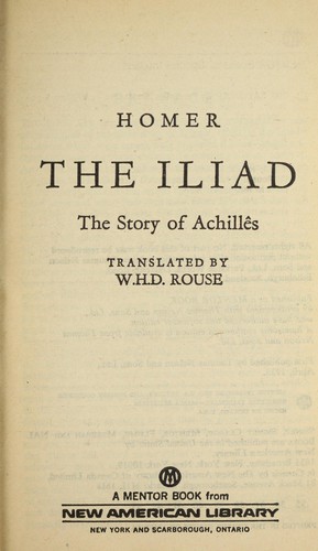 Homer: The Iliad (1938, New American Library)