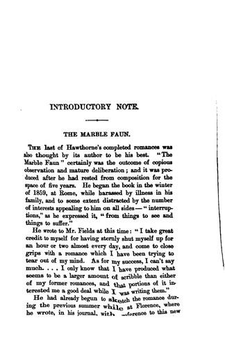 Nathaniel Hawthorne: The Marble Faun: Or, The Romance of Monte Beni, Illustrated with Photogravures (1888, Houghton, Mifflin andcompnay)