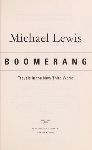 Boomerang (2011, W.W. Norton & Co.)