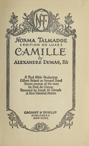 Camille (1927, Grosset & Dunlap)