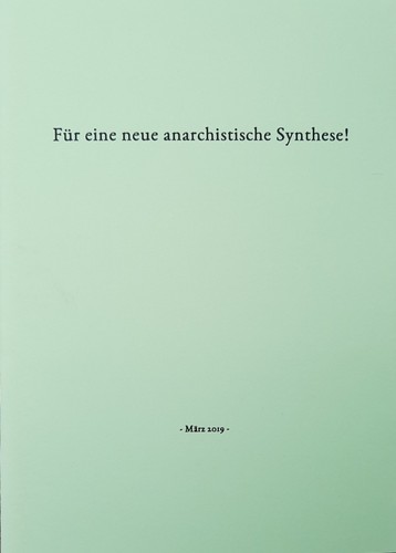 Jonathan Eibisch: Für eine neue anarchistische Synthese! (Paperback, German language, 2020, Black Mosquito)