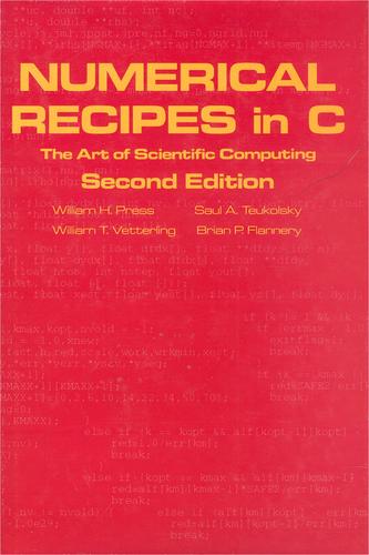 William H. Press, Saul A. Teukolsky, William T. Vetterling, Brian P. Flannery: Numerical recipes in C (Hardcover, 1992, Cambridge University Press)