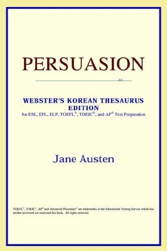 Persuasion (Webster's Korean Thesaurus Edition) (Paperback, 2006, ICON Reference)