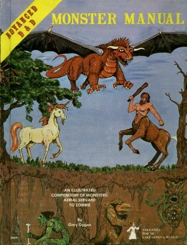Gary Gygax: Advanced dungeons & dragons, monster manual (1979, TSR Hobbies, Distributed in the U.S. by Random House)