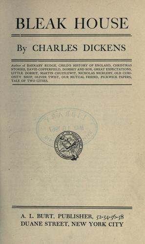 Charles Dickens: Bleak House (1800, A.L. Burt)