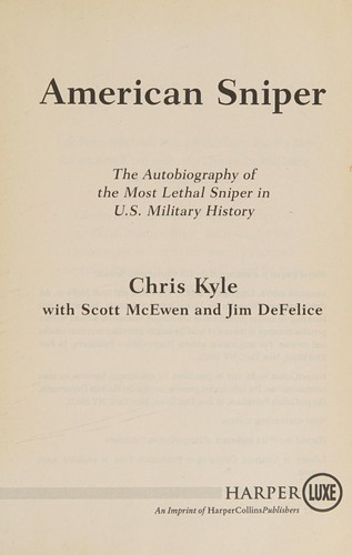 American sniper (2012, HarperLuxe)
