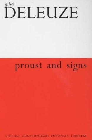 Proust and Signs (Paperback, 2000, Athlone Press)
