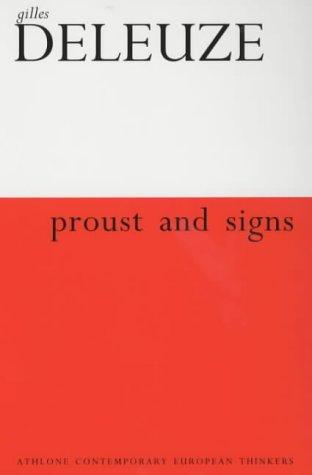 Gilles Deleuze: Proust and Signs (Paperback, 2000, Athlone Press)