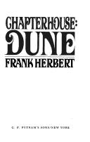 Chapter house, Dune (1985, Putnam)